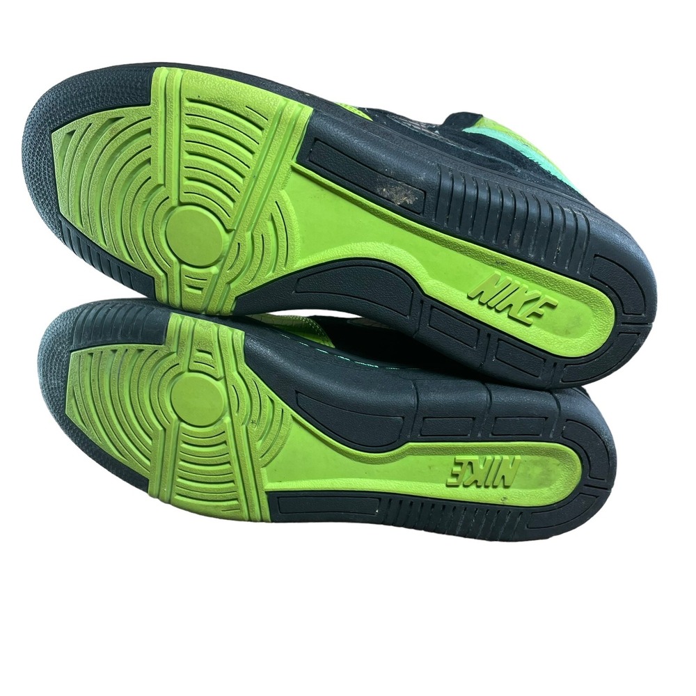 Nike Le Terme Swoosh Black and Green Sneakers‎ 313385-003 Men's SIZE 8.5 - Picture 9 of 13